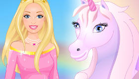 Barbie Unicorn Dress Up