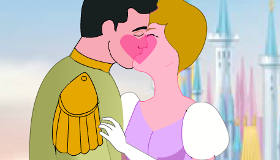 Cinderella Kissing Prince Charming