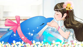 Dolphin Kissing