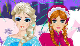 Anna and Elsa the Frozen Princesses