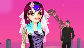 Emo Bride Dress Up