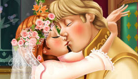 Anna and Kristoff Kissing