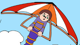Hang Gliding Online Coloring 