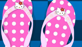 Decorate Hello Kitty Flip-Flops